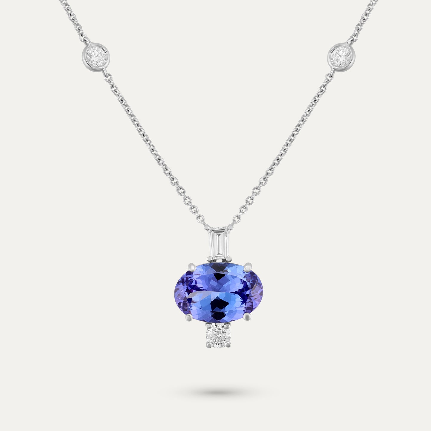 Tanzanite Diamond Necklace
