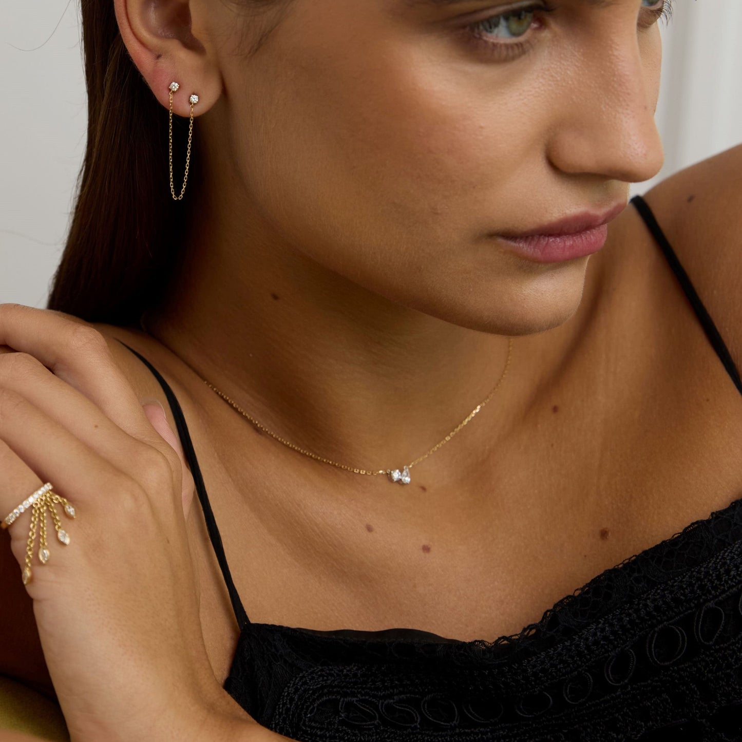 Diamond Duo Necklace