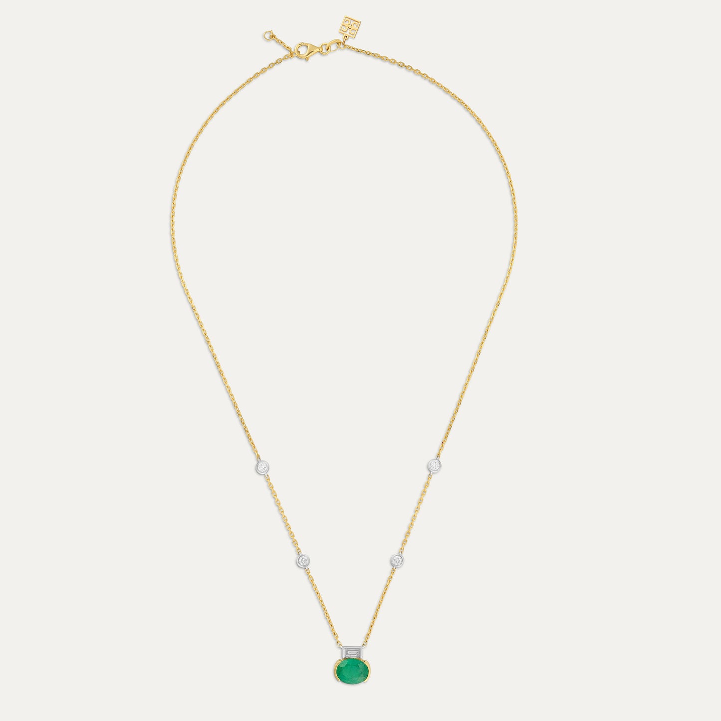 Emerald Diamond Necklace