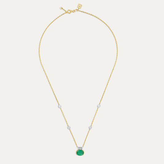 Emerald Diamond Necklace