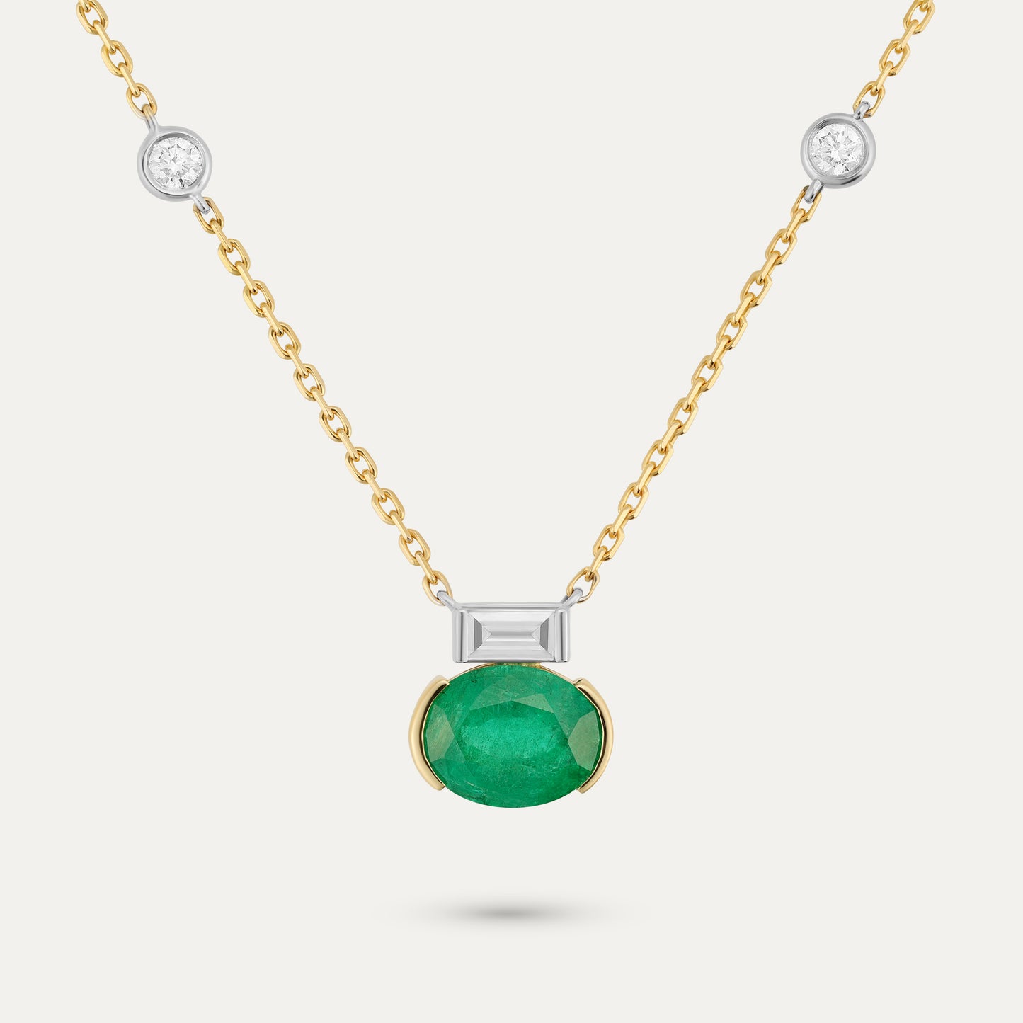 Emerald Diamond Necklace