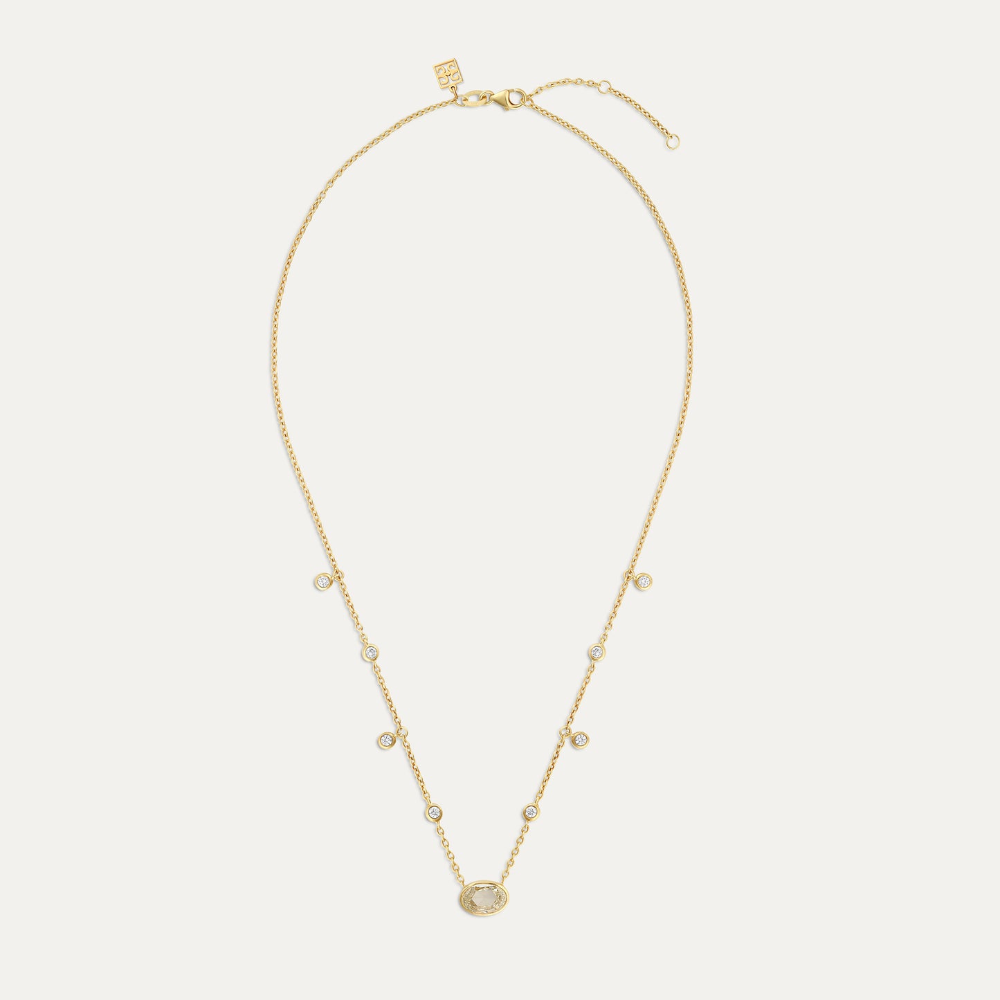 Rose Cut Diamond Necklace