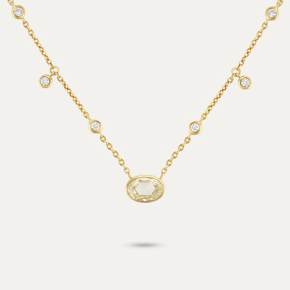 Rose Cut Diamond Necklace