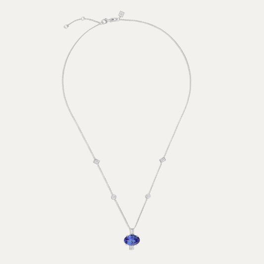 Tanzanite Diamond Necklace