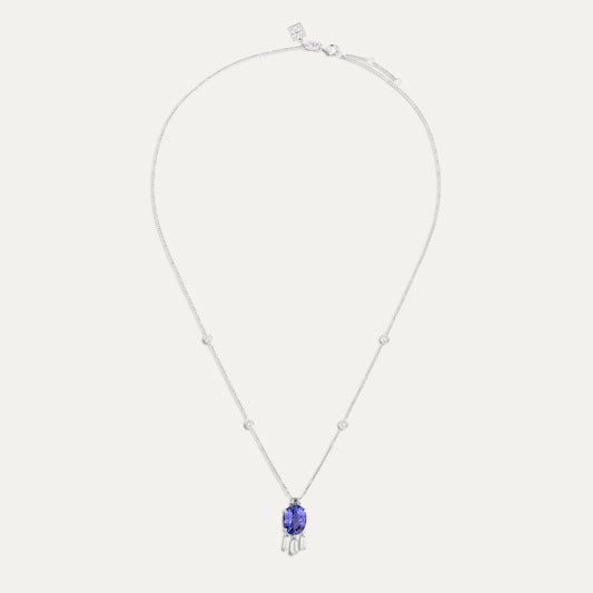 Tanzanite Tassel Necklace