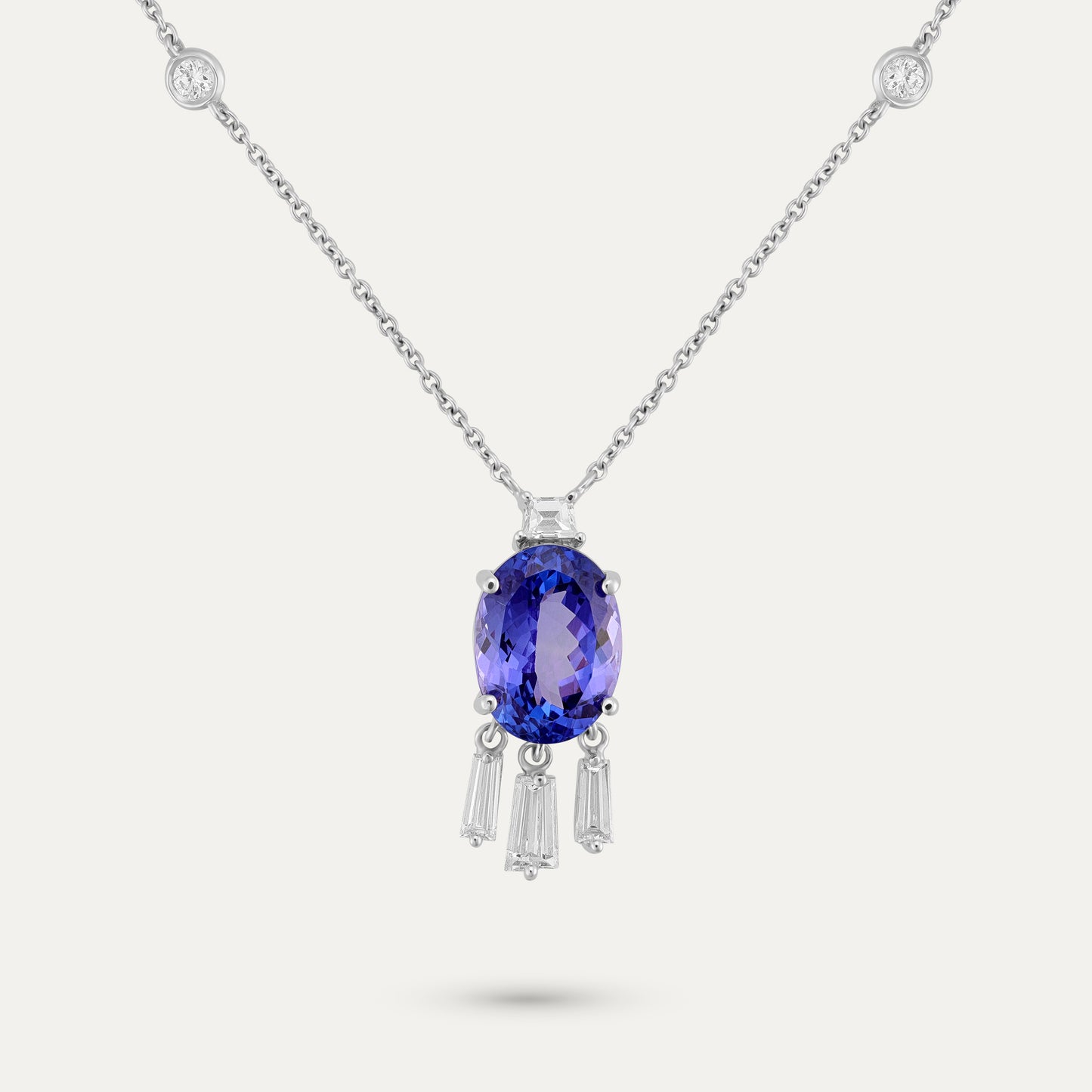 Tanzanite Tassel Necklace