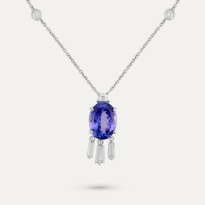 Tanzanite Tassel Necklace