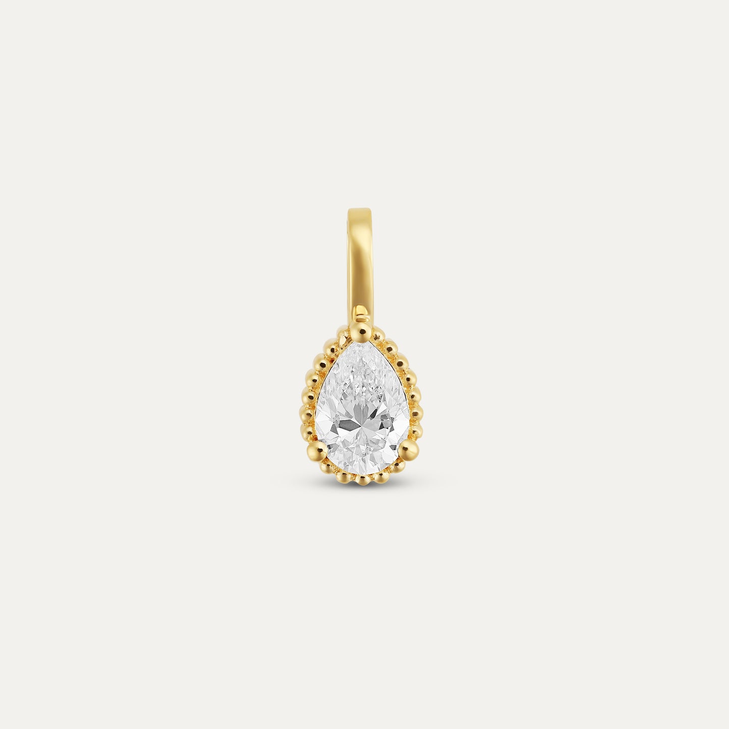 Diamond Milgrain Charm