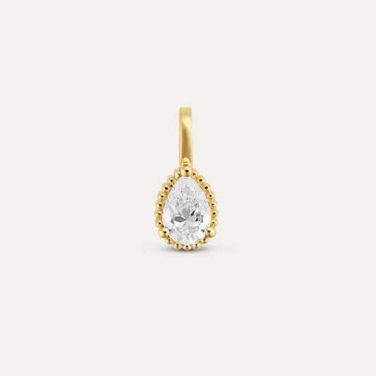 Diamond Milgrain Charm