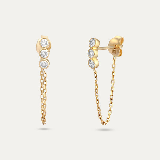 Trio Chain Earring