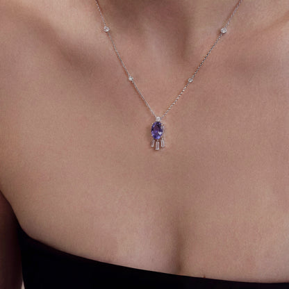 Tanzanite Tassel Necklace