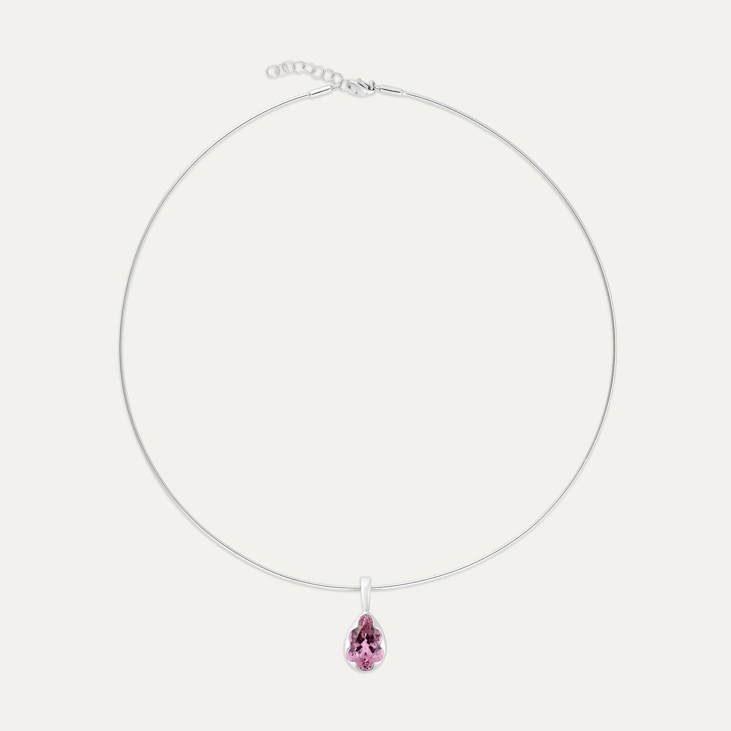 Pink Topaz Charm