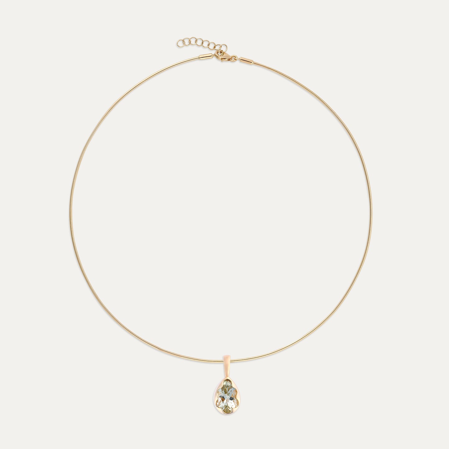 Green Amethyst Charm