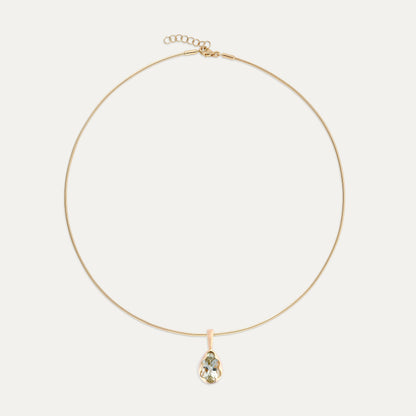 Green Amethyst Charm