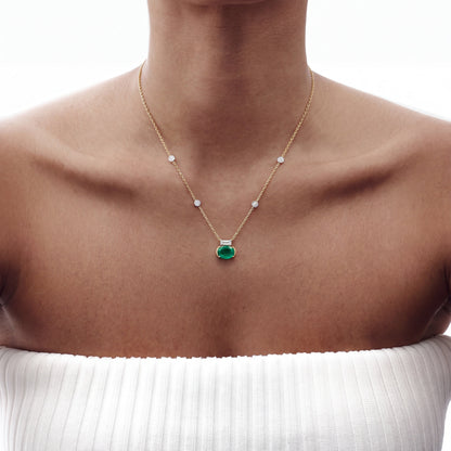 Emerald Diamond Necklace